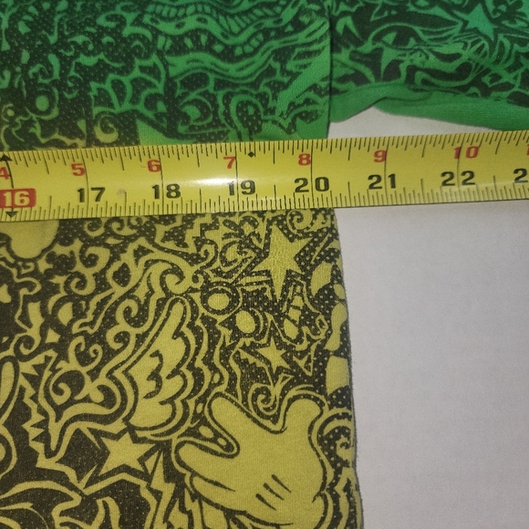 Disney Authentic Park Tri Color Short Sleeve Crew Neck SZ L All Over Front Print - Picture 5 of 10